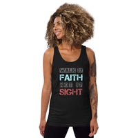 Walk By Faith - Womens 100% Cotton Tank