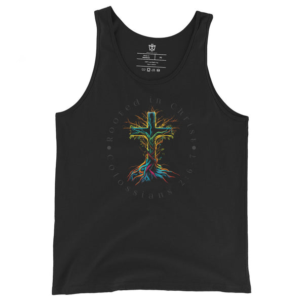 Rooted in Christ - Mens 100% Cotton Tank