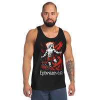 Ephesians 6:12 - Mens 100% Cotton Tank