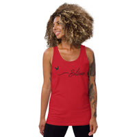 Believe - Womens 100% Cotton Tank