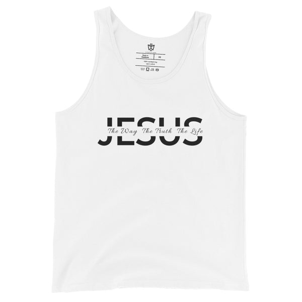 Way/Truth/Life - Womens 100% Cotton Tank (black text, more colors)