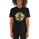 We Walk by Faith - Womens 100% Cotton T-Shirt