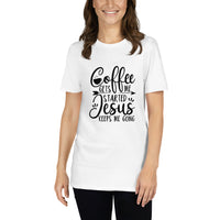 Coffee and Jesus - Womens 100% Cotton T-Shirt