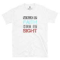 Walk By Faith - Mens 100% Cotton T-Shirt